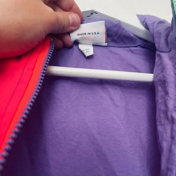 vintage 80s jacket💚💛💜BARBIE INSPIRED - Picture 6 of 9